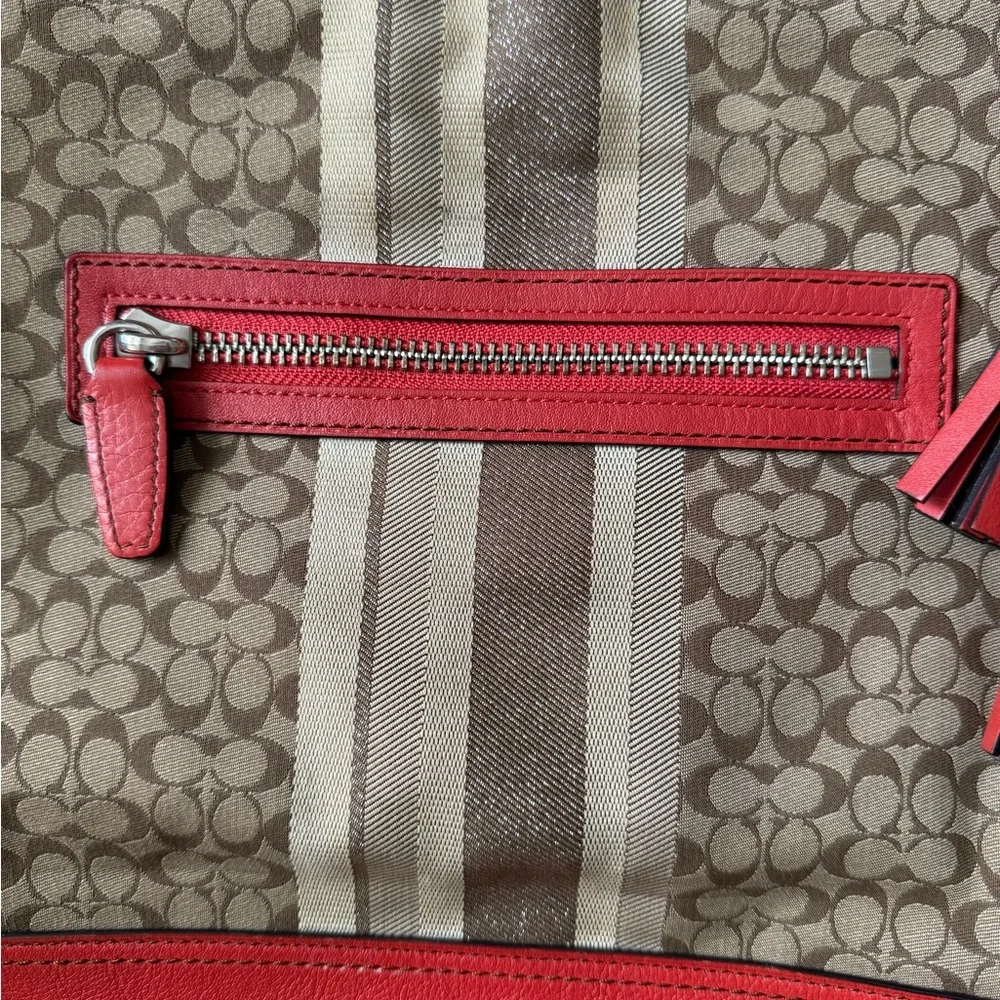 Coach Legacy Signature Stripe Bag